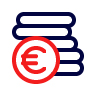 Ícono monedas euro